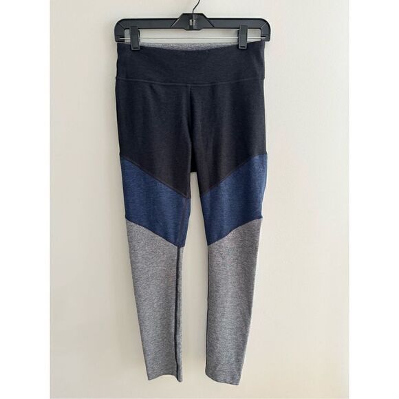 Outdoor Voices Tri-Color Blue Spring 7/8 Activewear Bottoms Leggings Size Medium - Picture 2 of 8
